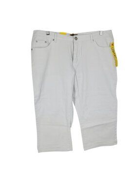 NWT Dkin White Capri Jeans Plus Size 20W Beachy Coastal Resort